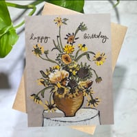 Image 1 of Birthday Bouquet- Birthday Card