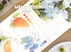 Fruits and flowers | Coloring outline