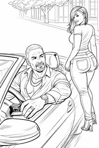 Image 4 of Mr. Him Adult Coloring book
