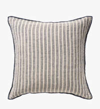 Image 1 of Indigo Stripe Linen Cushion