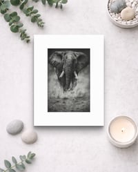 Image 1 of “Grounded power” mini matted print 