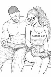 Image 5 of Lovers adult coloring book 