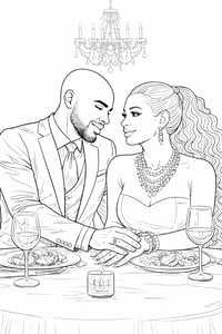 Image 2 of Lovers adult coloring book 