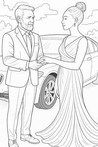 Image 4 of Lovers adult coloring book 