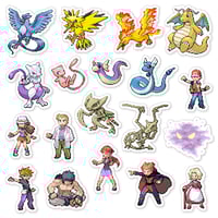 Image 3 of Pokemon FireRed & LeafGreen Generation I Sticker/Magnet Sets (174 Pieces)