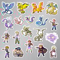 Image 6 of Pokemon FireRed & LeafGreen Generation I Sticker/Magnet Sets (174 Pieces)