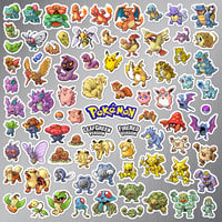Image 4 of Pokemon FireRed & LeafGreen Generation I Sticker/Magnet Sets (174 Pieces)
