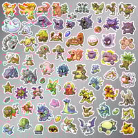 Image 5 of Pokemon FireRed & LeafGreen Generation I Sticker/Magnet Sets (174 Pieces)