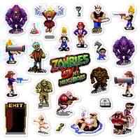 Image 1 of Zombies Ate My Neighbors Sticker/Magnet Sets (24 Pieces) 