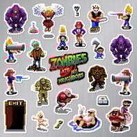 Image 2 of Zombies Ate My Neighbors Sticker/Magnet Sets (24 Pieces) 