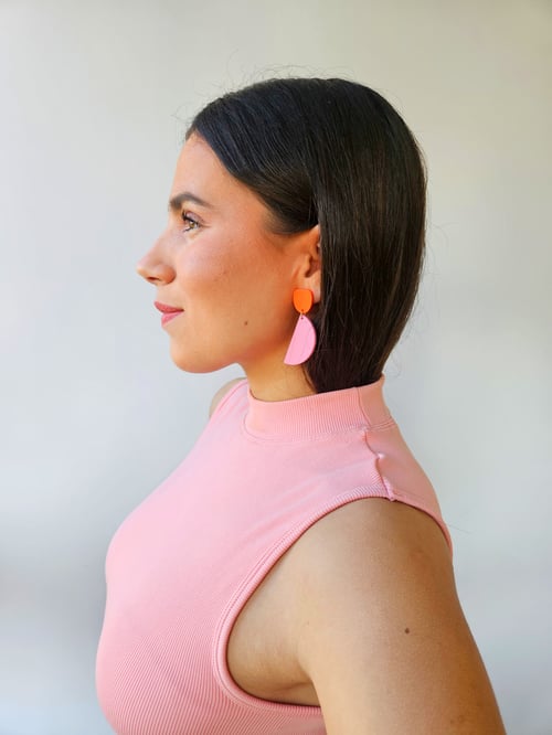 Image of Pendientes GRETA - Naranja-rosa