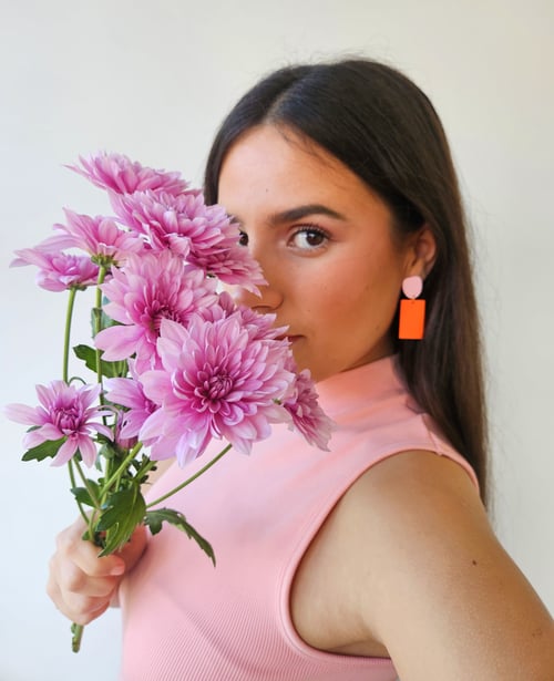 Image of Pendientes VERA - Rosa-naranja