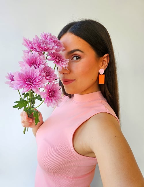 Image of Pendientes VERA - Rosa-naranja