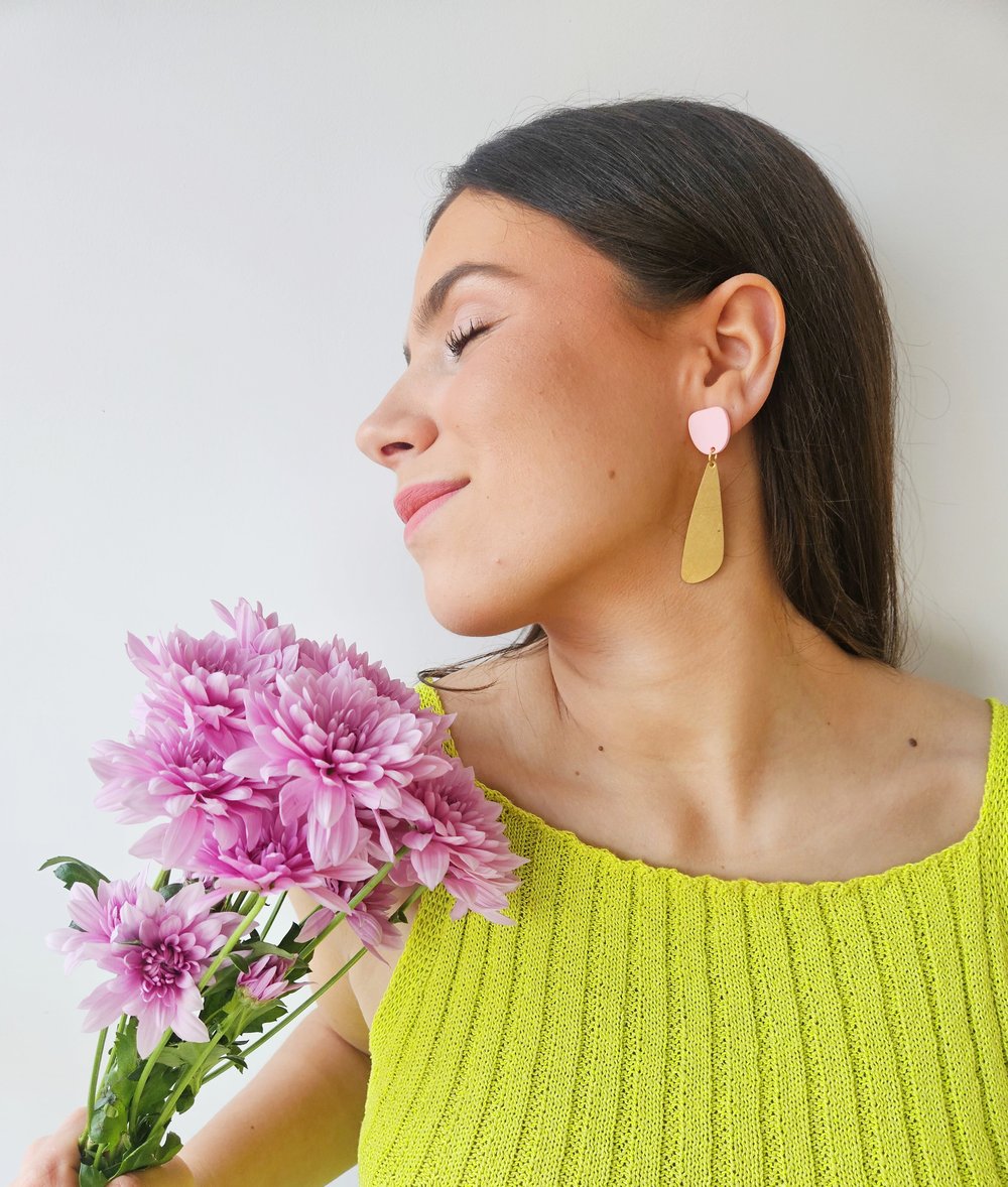 Image of Pendientes GIORGIA - Rosa chicle