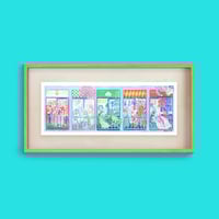 Image 1 of Les Voisines - 42 x 16 cm - OFFSET PRINT