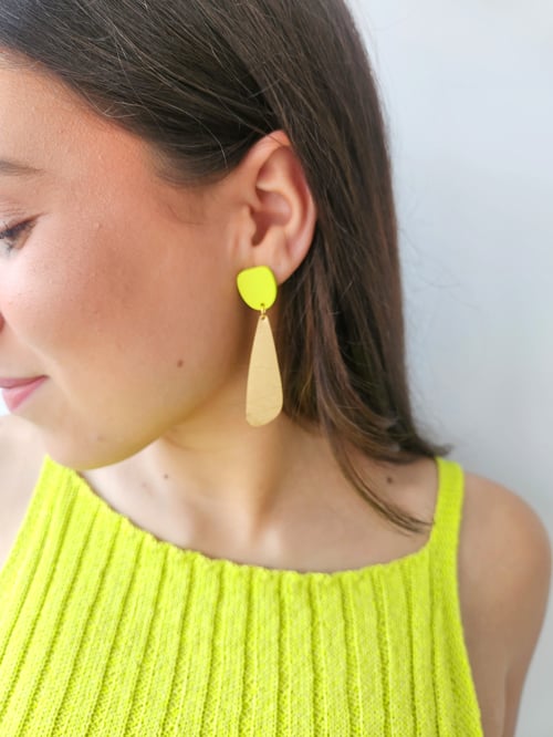 Image of Pendientes GIORGIA - Verde manzana
