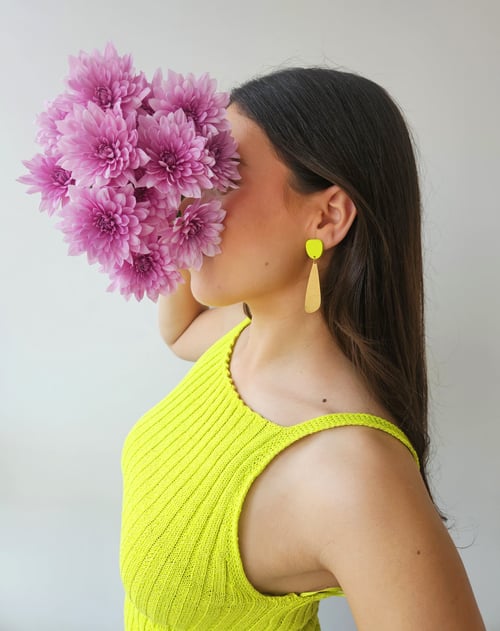 Image of Pendientes GIORGIA - Verde manzana