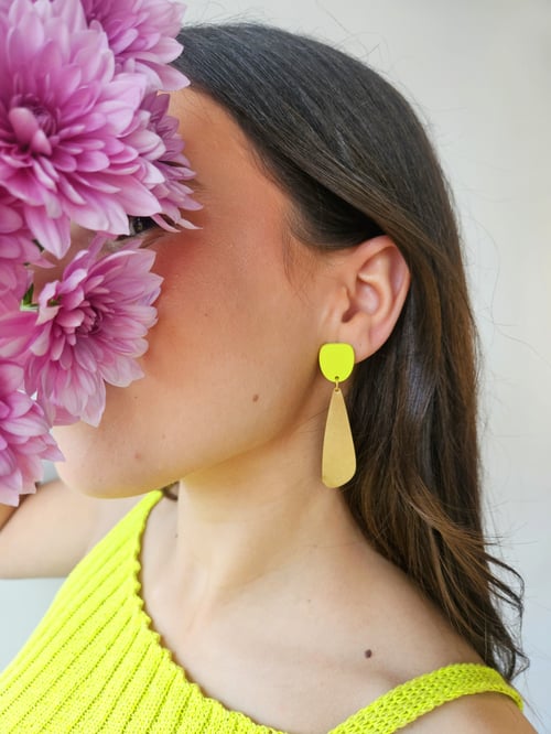 Image of Pendientes GIORGIA - Verde manzana