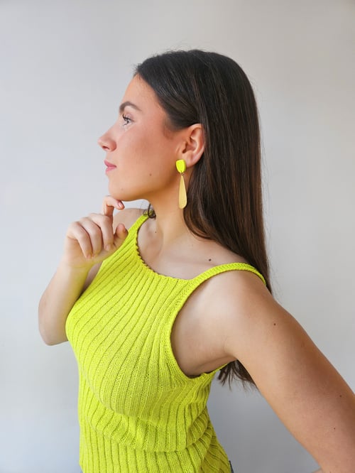 Image of Pendientes GIORGIA - Verde manzana