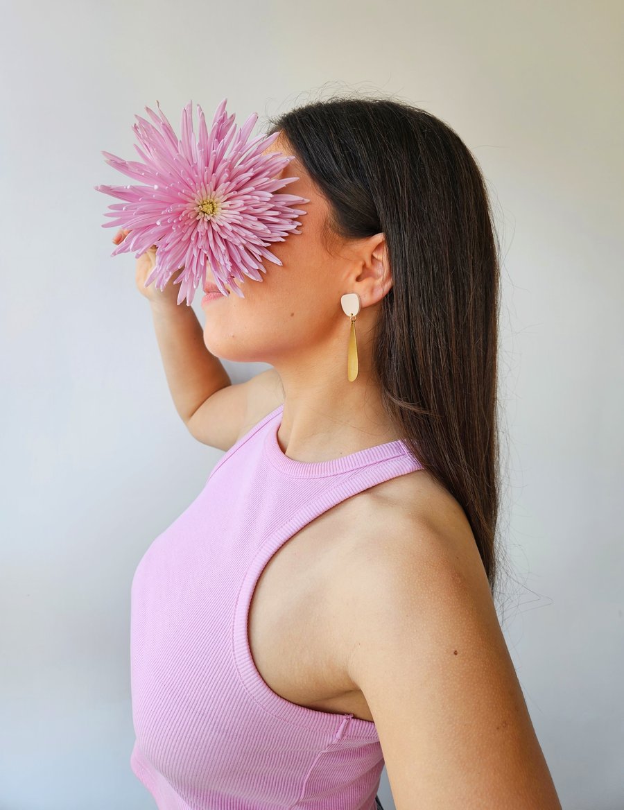 Image of Pendientes GIORGIA - Beige