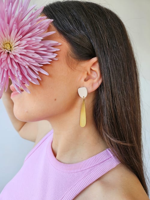 Image of Pendientes GIORGIA - Beige