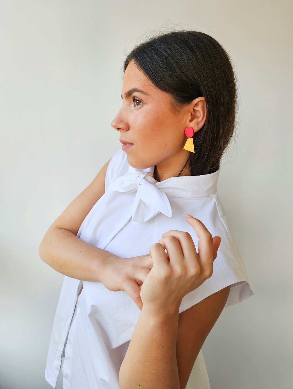 Image of Pendientes GIULIA - Rojo fresa