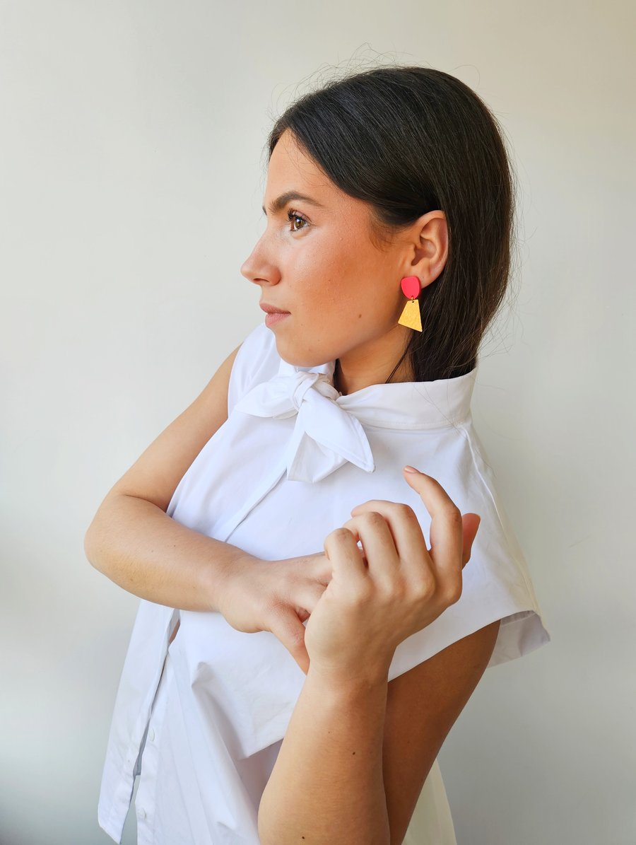 Image of Pendientes GIULIA - Rojo fresa