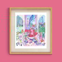 Image 1 of Oriental Lionnesses - 30 x 30 cm - LASER PRINT