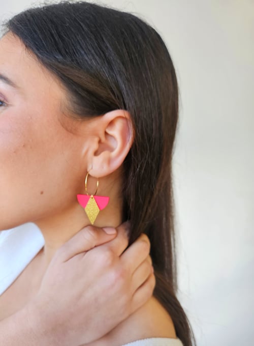 Image of Pendientes MIA - Rojo fresa