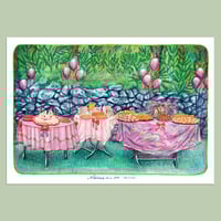 Image 1 of Buffet d'anniversaire 90's - A4 - LASER PRINT