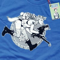 Image 1 of NEW - CLASSIC TANK GIRL RUN T-SHIRT - Hewlett Design - Organic