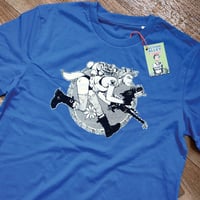 Image 2 of NEW - CLASSIC TANK GIRL RUN T-SHIRT - Hewlett Design - Organic