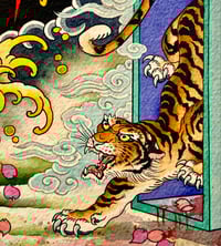 Image 3 of “Blue Dream Dragon No. 3” original painting