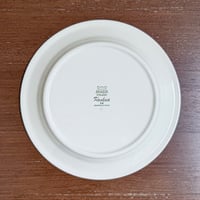 Image 2 of Arabia Finland Krokus Black and White Grey Rim Dinner Plate