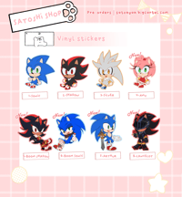 Image 1 of  [pre-order] Sonic Vinyl Stickers