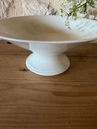 Image 7 of Compotier en céramique blanche - Art de la table vintage 