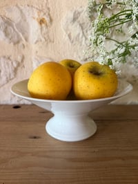 Image 1 of Compotier en céramique blanche - Art de la table vintage 