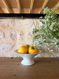 Image 2 of Compotier en céramique blanche - Art de la table vintage 