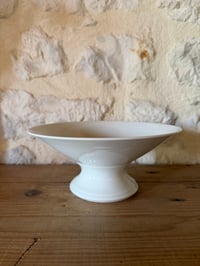 Image 5 of Compotier en céramique blanche - Art de la table vintage 