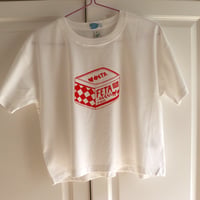 Image 2 of Women's Love Feta T-Shirt - Crop Top - SECONDS