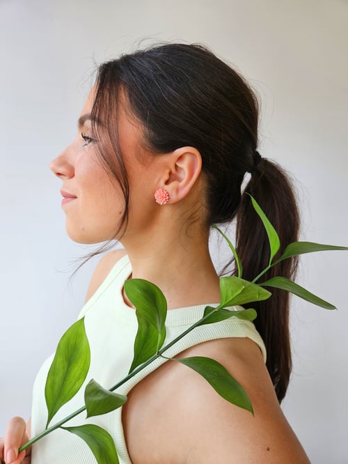 Image of Pendientes DAHLIA - Salmón