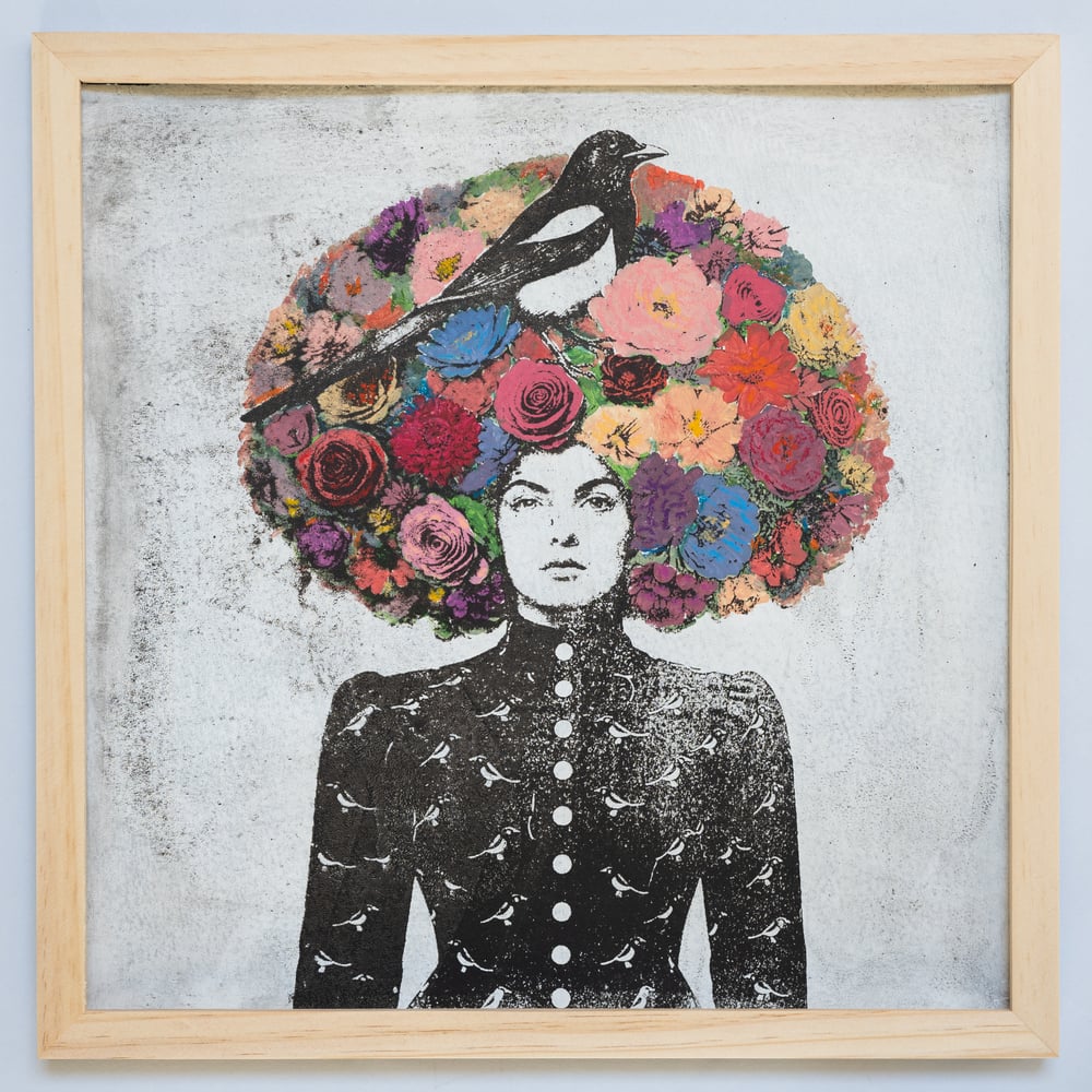 Image of "PERCHÉE" - Monotype Original (Édition variée limitée à 10 ex.) 