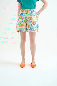 Image 1 of Shorts 100% algodón con estampado Big Royal