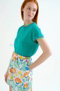 Image 2 of Shorts 100% algodón con estampado Big Royal