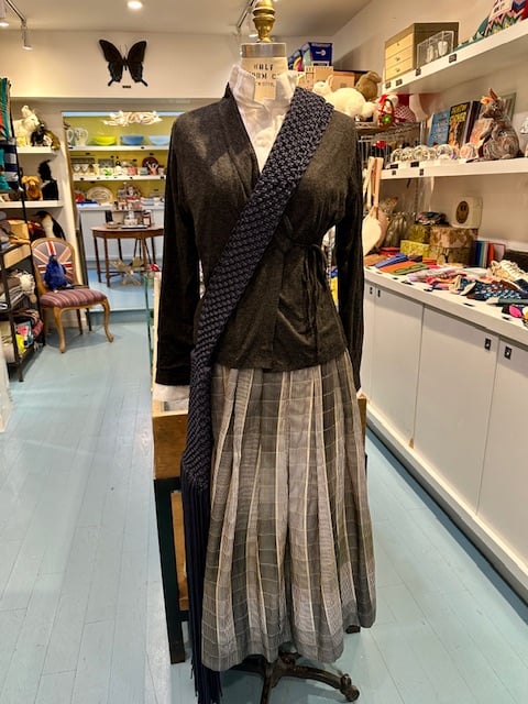 Pleated Silk/Cotton Skirt - Image 2 of 2