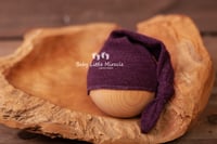 Image 5 of Newborn eggplant set with cotton lace
