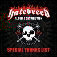 MATT BYRNE (HATEBREED) SPECIAL THANKS CONTRIBUTION