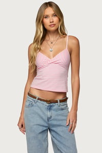 Emilea V Neck Striped Tank