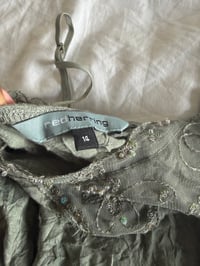 Image 3 of Y2K 2000s forest fairy crinkle cami with sequin and mesh 