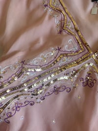 Image 3 of Y2K 2000s pink fairy cami with sequin details 